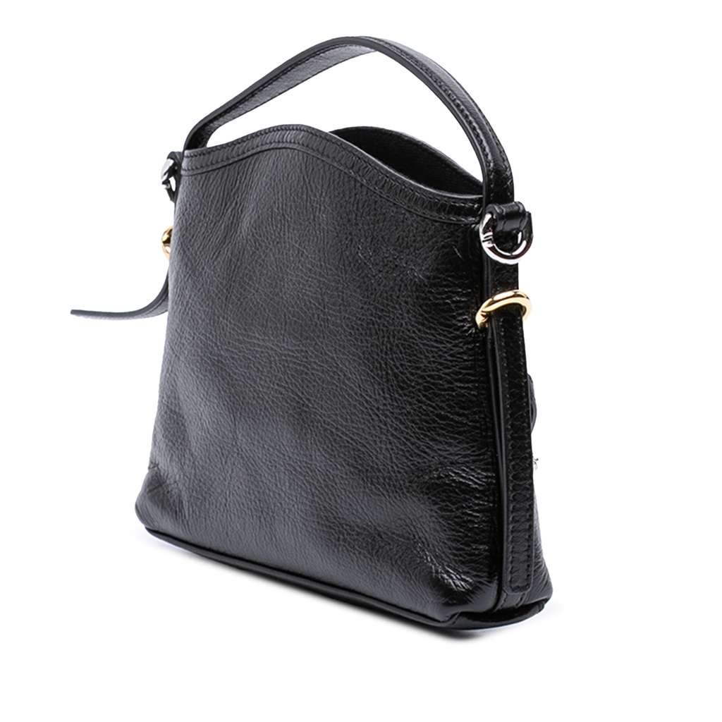 Givenchy Nano Leather Voyou Satchel Black Leather Good condition - Back View