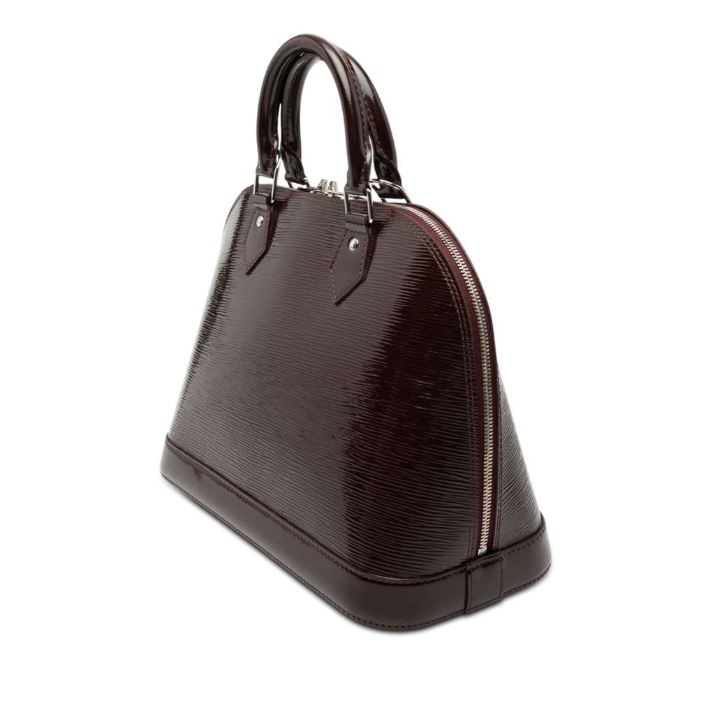 Louis Vuitton Electric Epi Alma PM Purple Leather Good condition - Back View