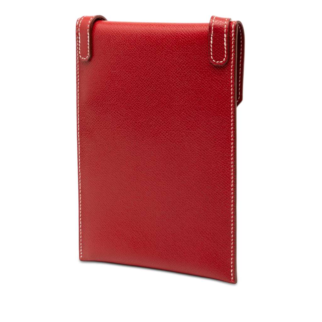 Hermès Courchevel Amelie Red Leather Good condition - Back View