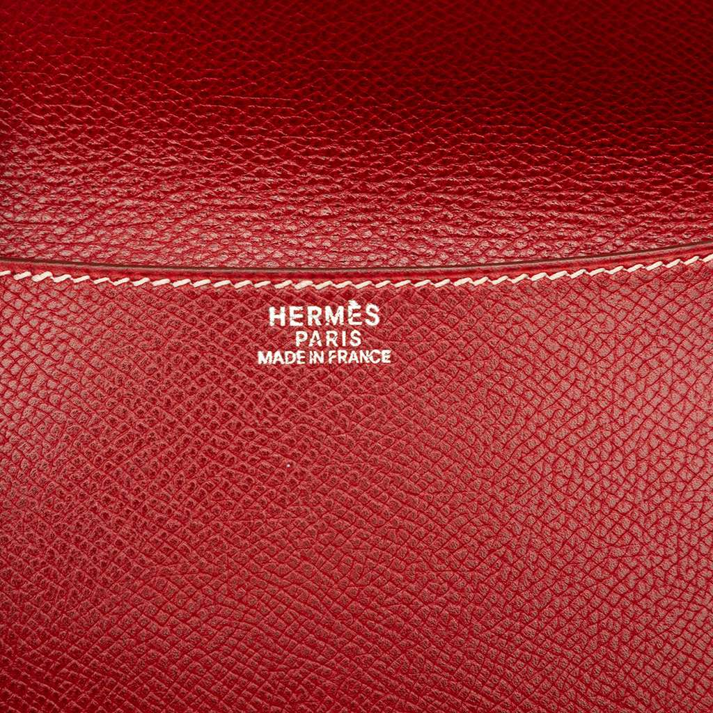 Hermès Courchevel Amelie Red Leather Good condition - Box View