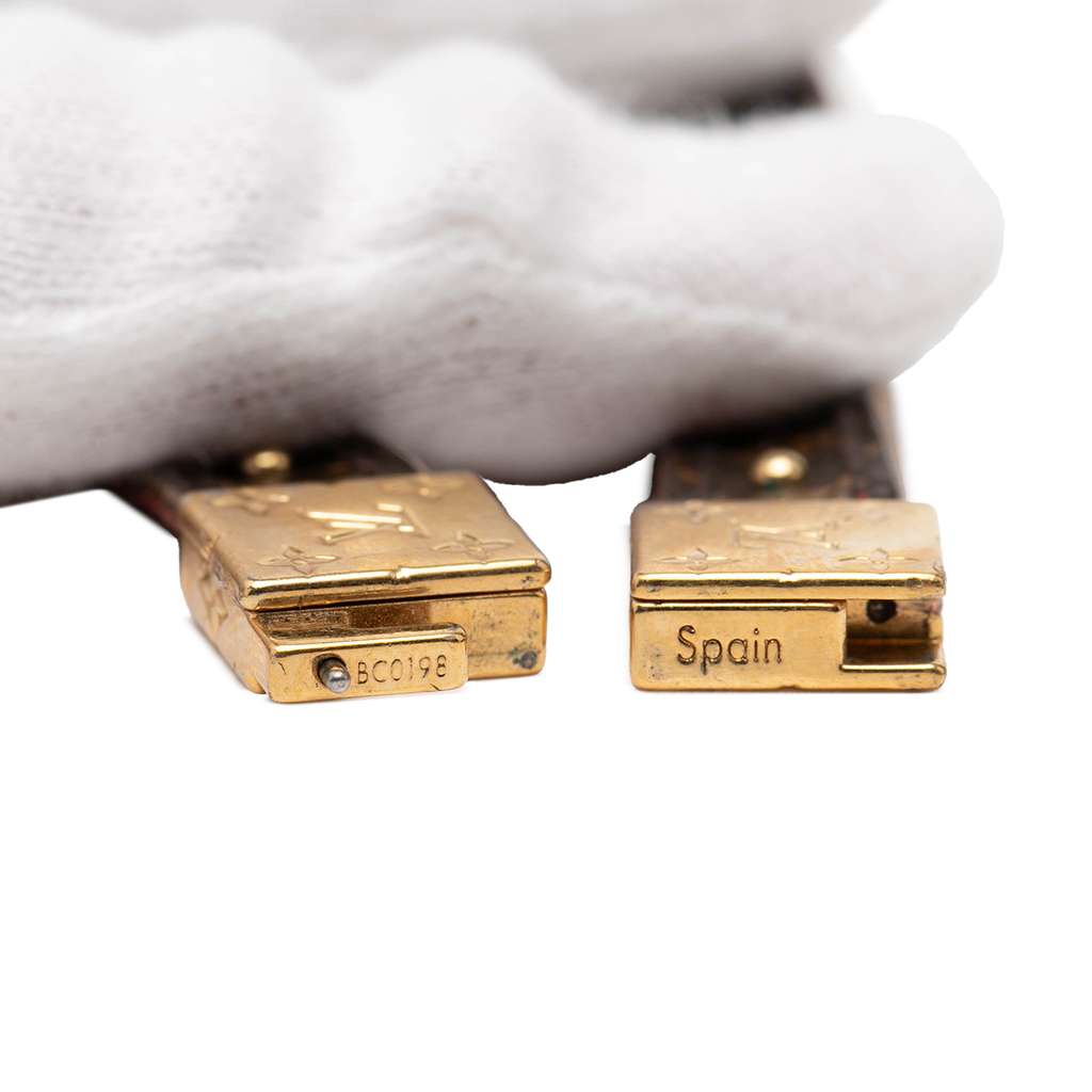 Louis Vuitton Monogram and Calfskin LV Circle Reversible Bracelet Brown Good condition - Box View