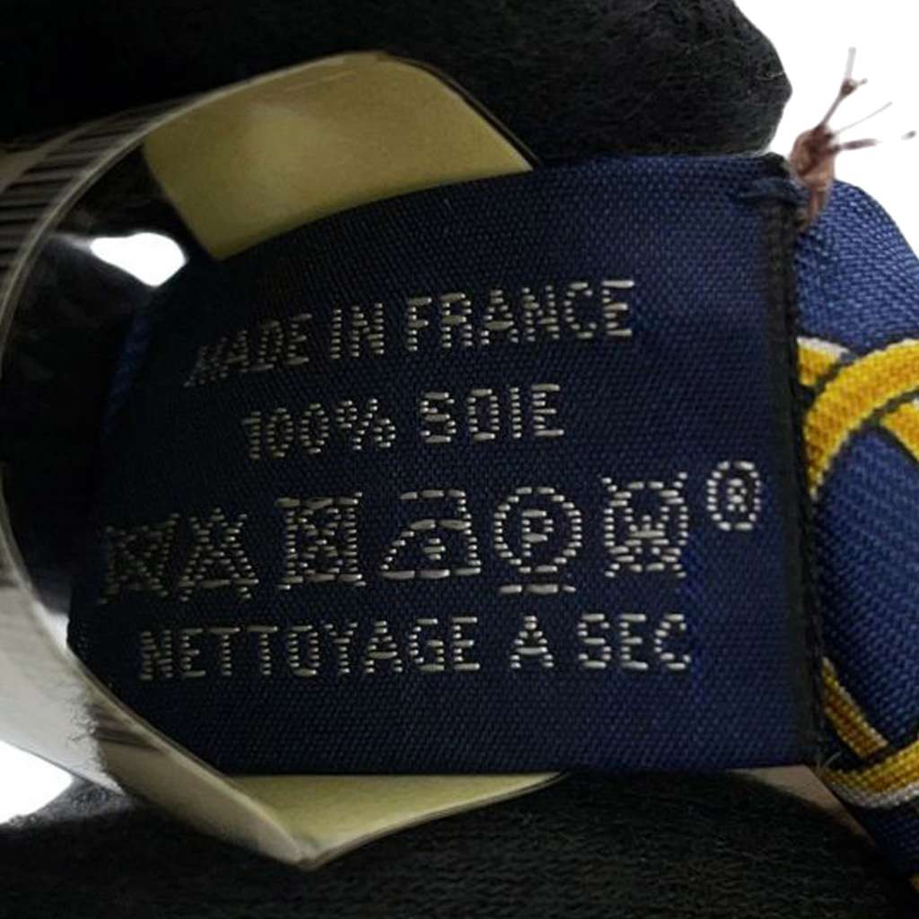 Hermès Lift Profile Silk Twilly Scarf Blue Silk Good condition - Box View