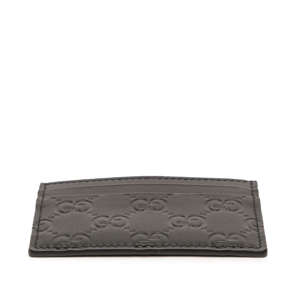 Gucci Guccissima Card Holder Black Leather Very good condition - Inside View