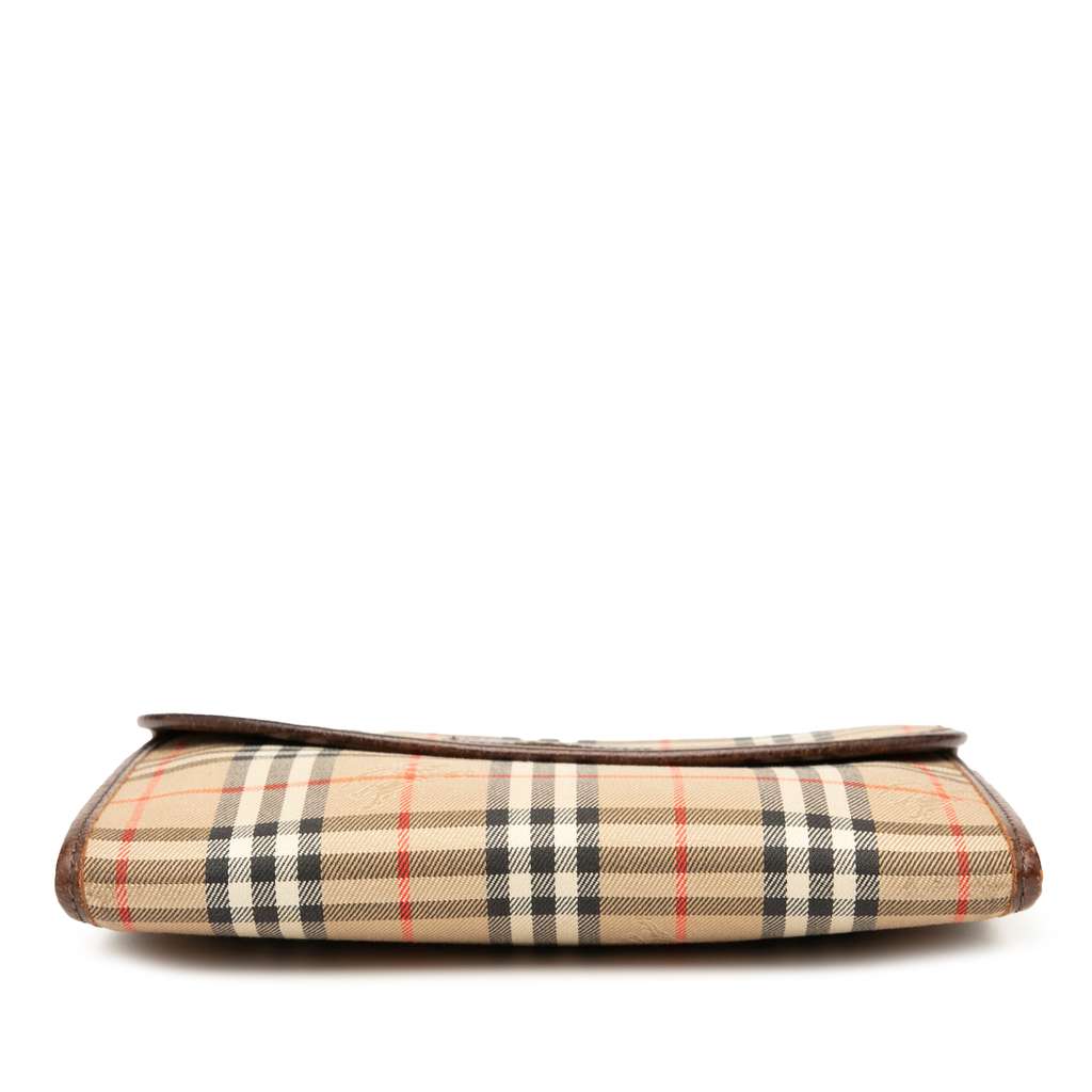 Burberry Haymarket Check Canvas Pouch Beige Good condition - Inside View