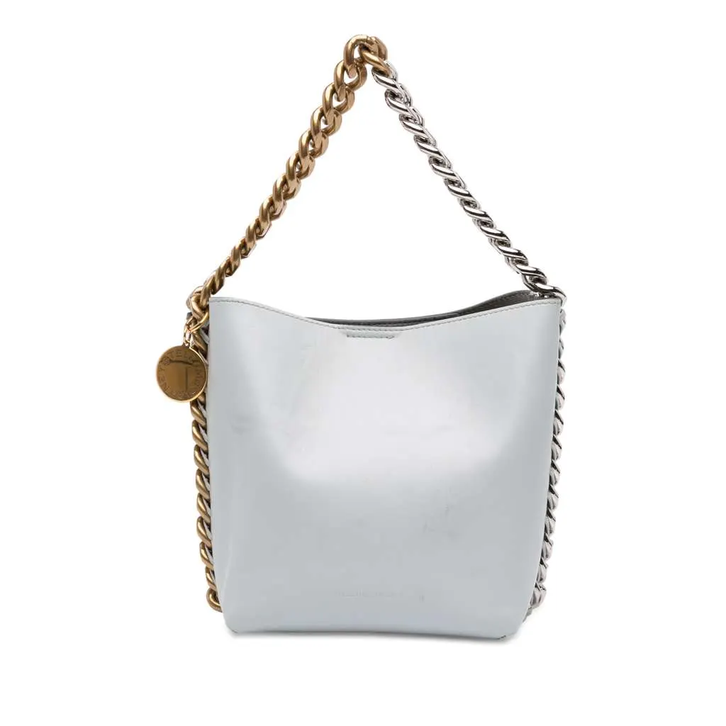 Stella Mccartney Alter Mat Frayme Bucket Bag White Polyester Very good - Front View