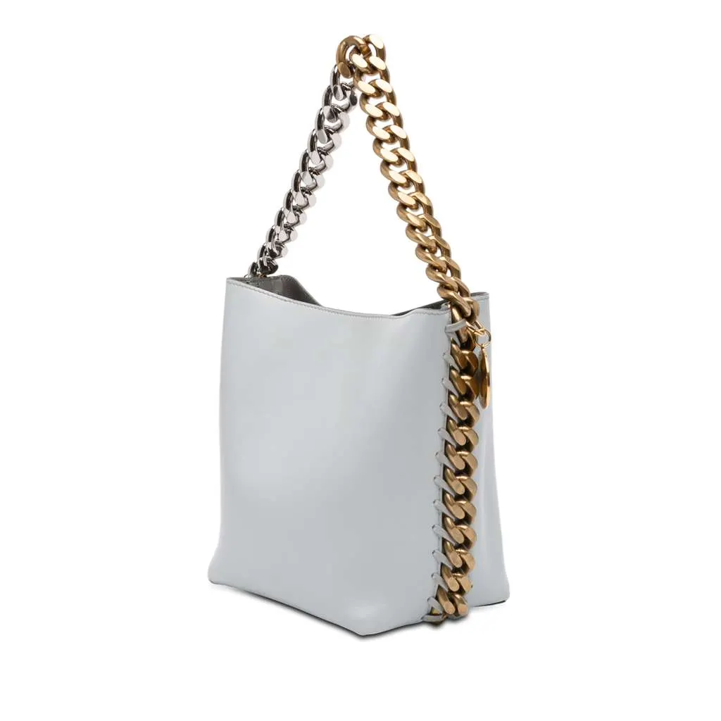 Stella Mccartney Alter Mat Frayme Bucket Bag White Polyester Very good - Back View