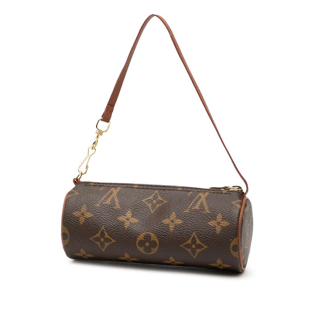 Louis Vuitton Monogram Papillon Pochette Brown Fair condition - Back View