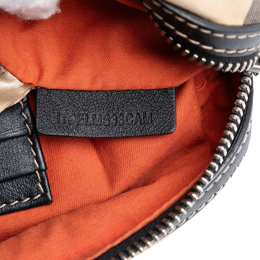 Burberry House Check Nylon Paddy Crossbody Beige Good condition - Box View