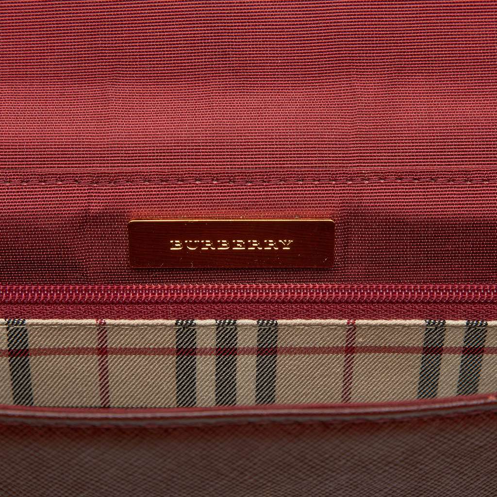 Burberry Leather Shoulder Bag Red Leather Good condition - Box View