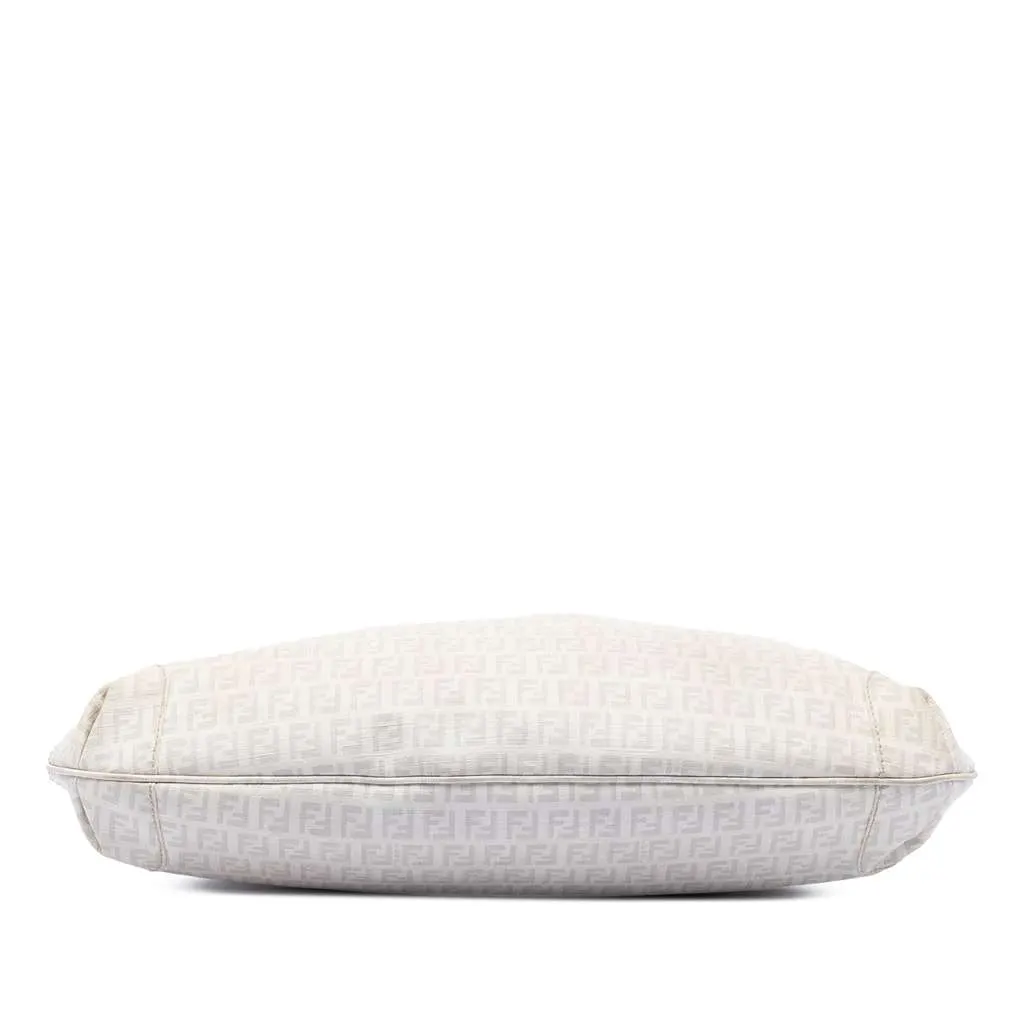 Fendi Zucchino Spalmati Hobo White Canvas Very good - Inside View