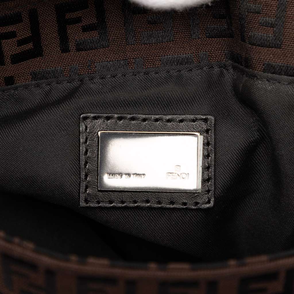 Fendi Zucchino Canvas Tote Brown Canvas Good condition - Box View