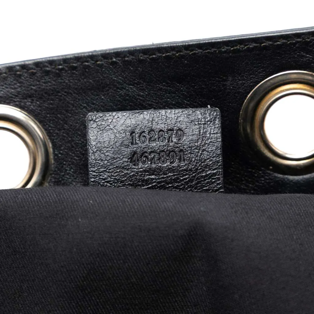 Gucci Medium GG Canvas Positano Tote Black Canvas Very good - Box View