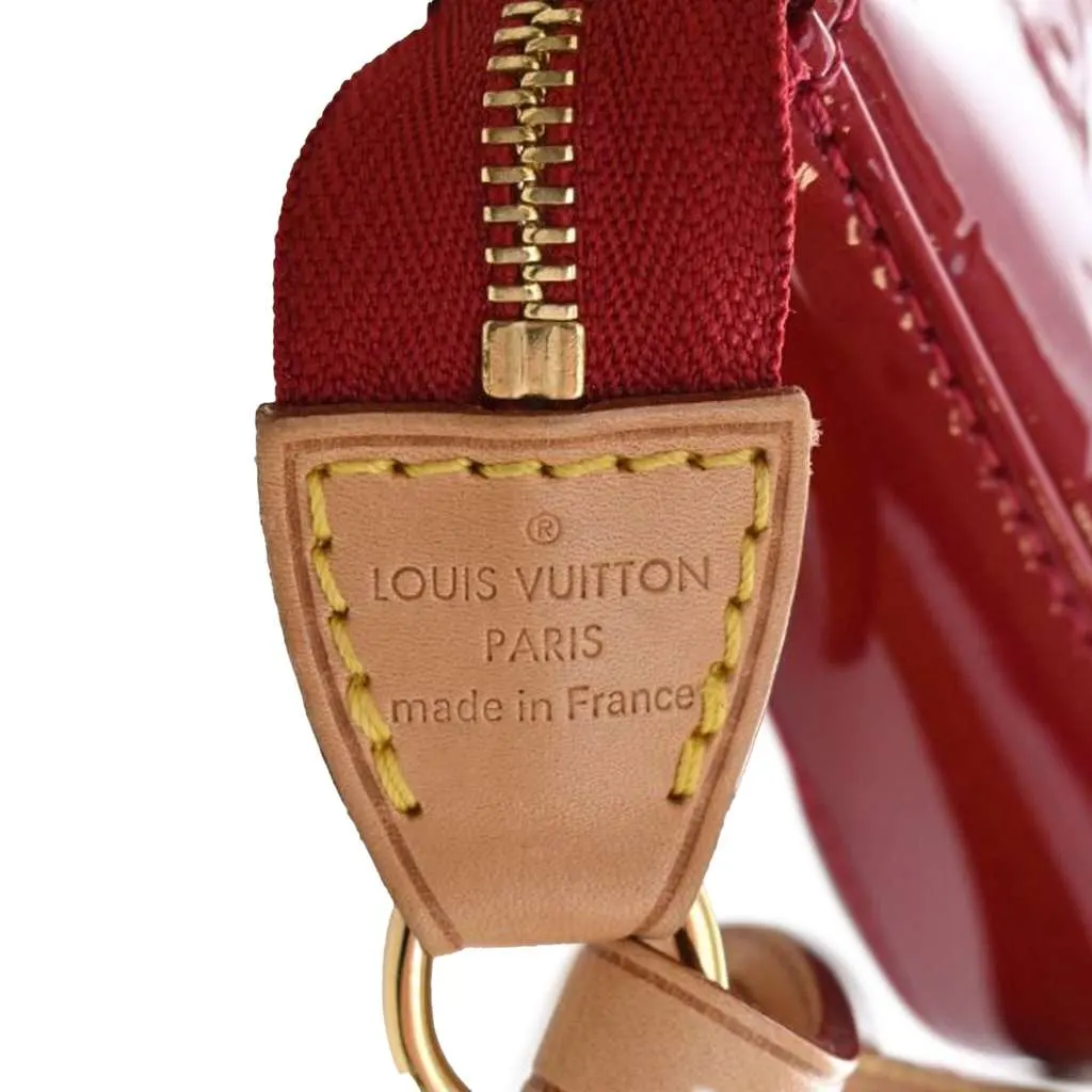 Louis Vuitton Monogram Vernis Pochette Accessoires Red Leather Very good - Box View