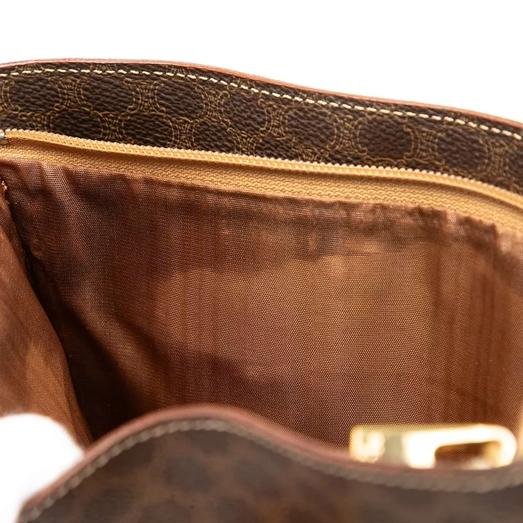 Celine Macadam Coated Canvas Tote Brown Canvas Good - Box View