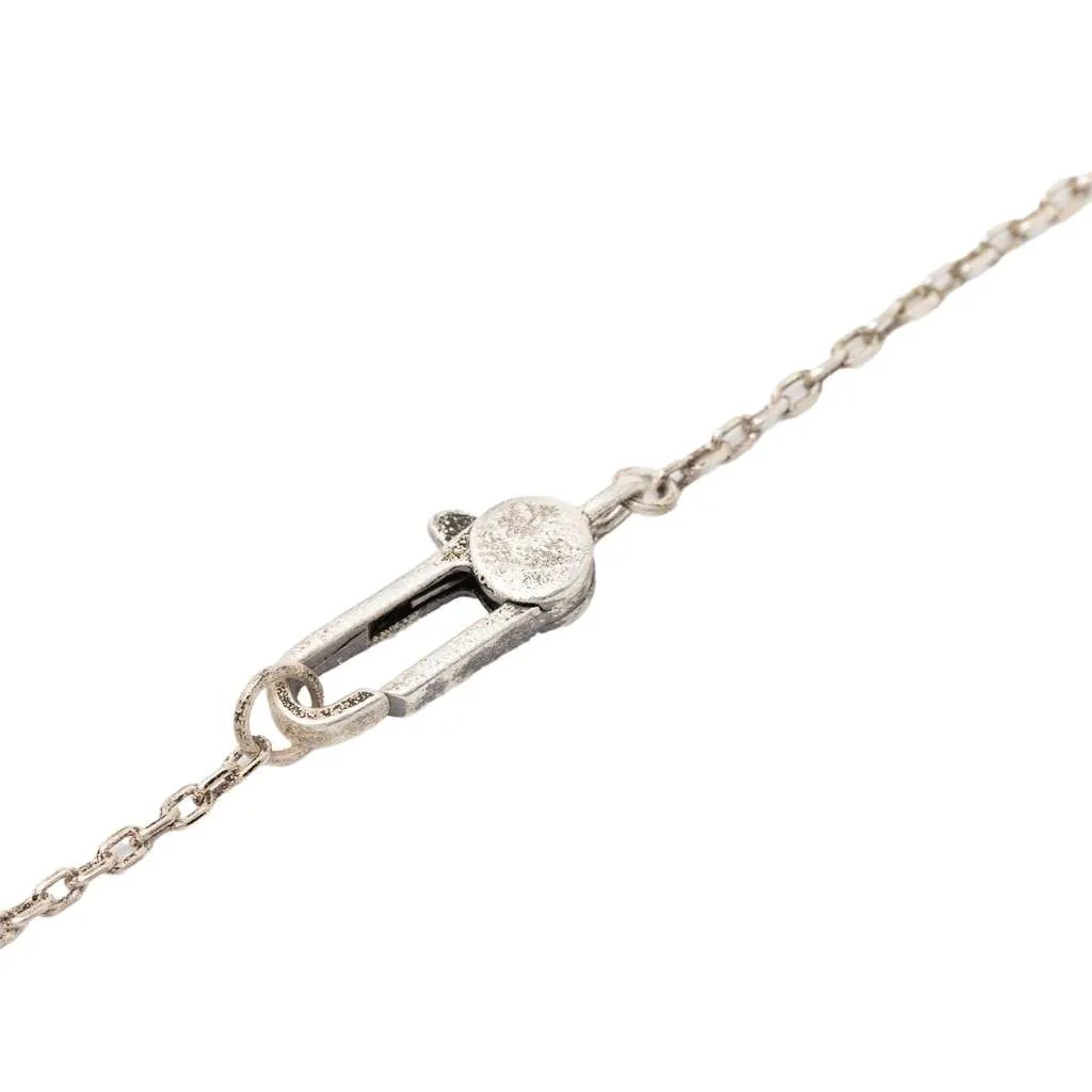 Gucci Sterling SIlver G Cut Out Cross Pendant Neckalce Silver Silver Very good - Box View