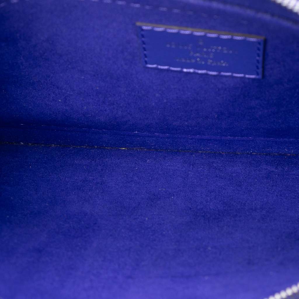 Louis Vuitton Epi Neverfull Pouch Purple Leather Good condition - Model View