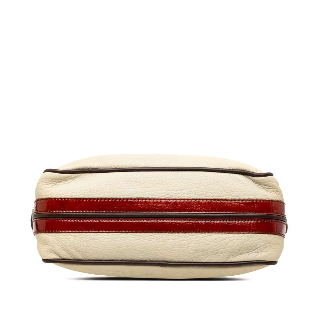 Celine Tricolor Leather Boogie Handbag White Leather Good condition - Inside View