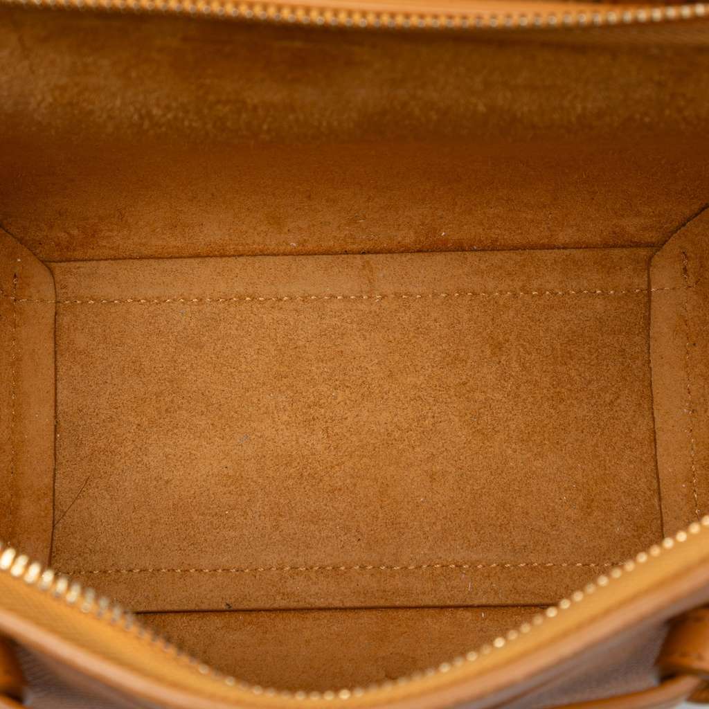 Celine Nano Grained Calfskin Belt Bag Yellow Leather Good condition - Model View