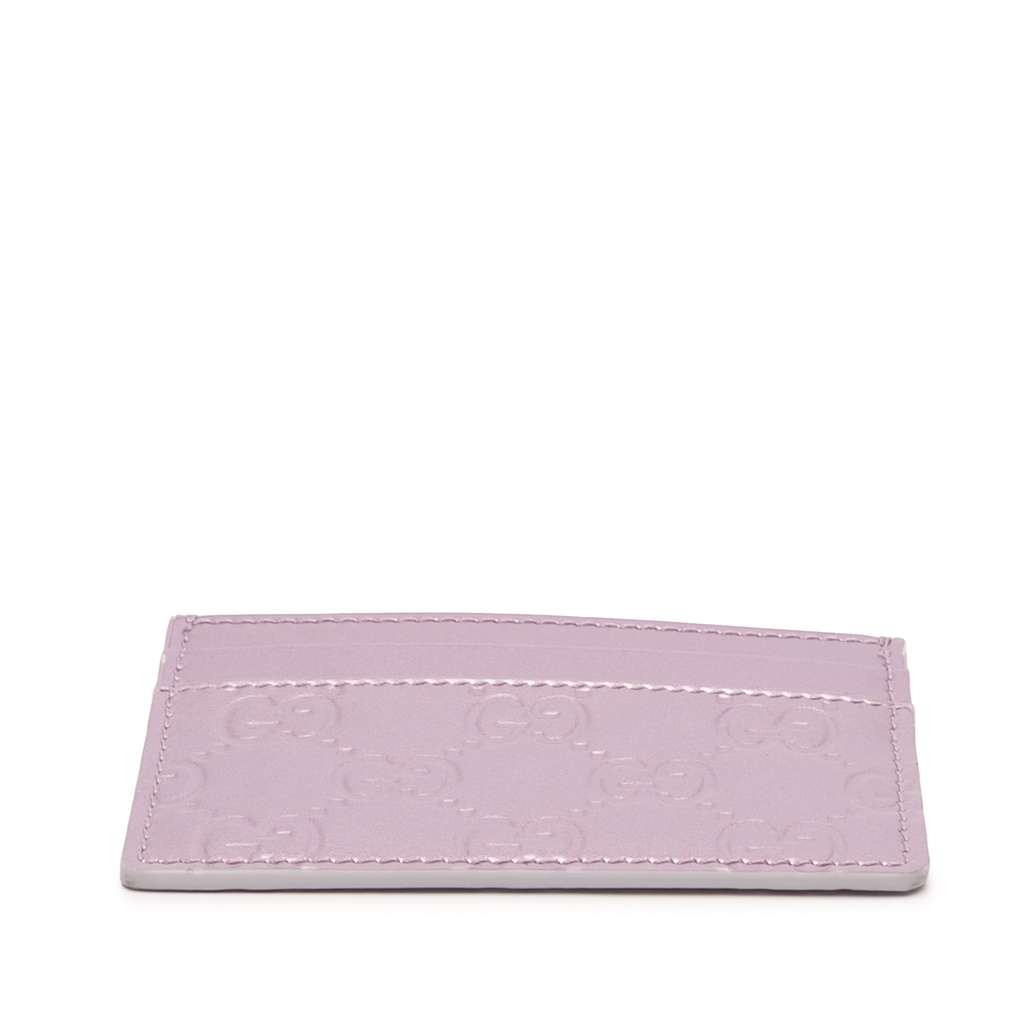 Gucci Guccissima Card Holder Purple Leather Very good condition - Inside View