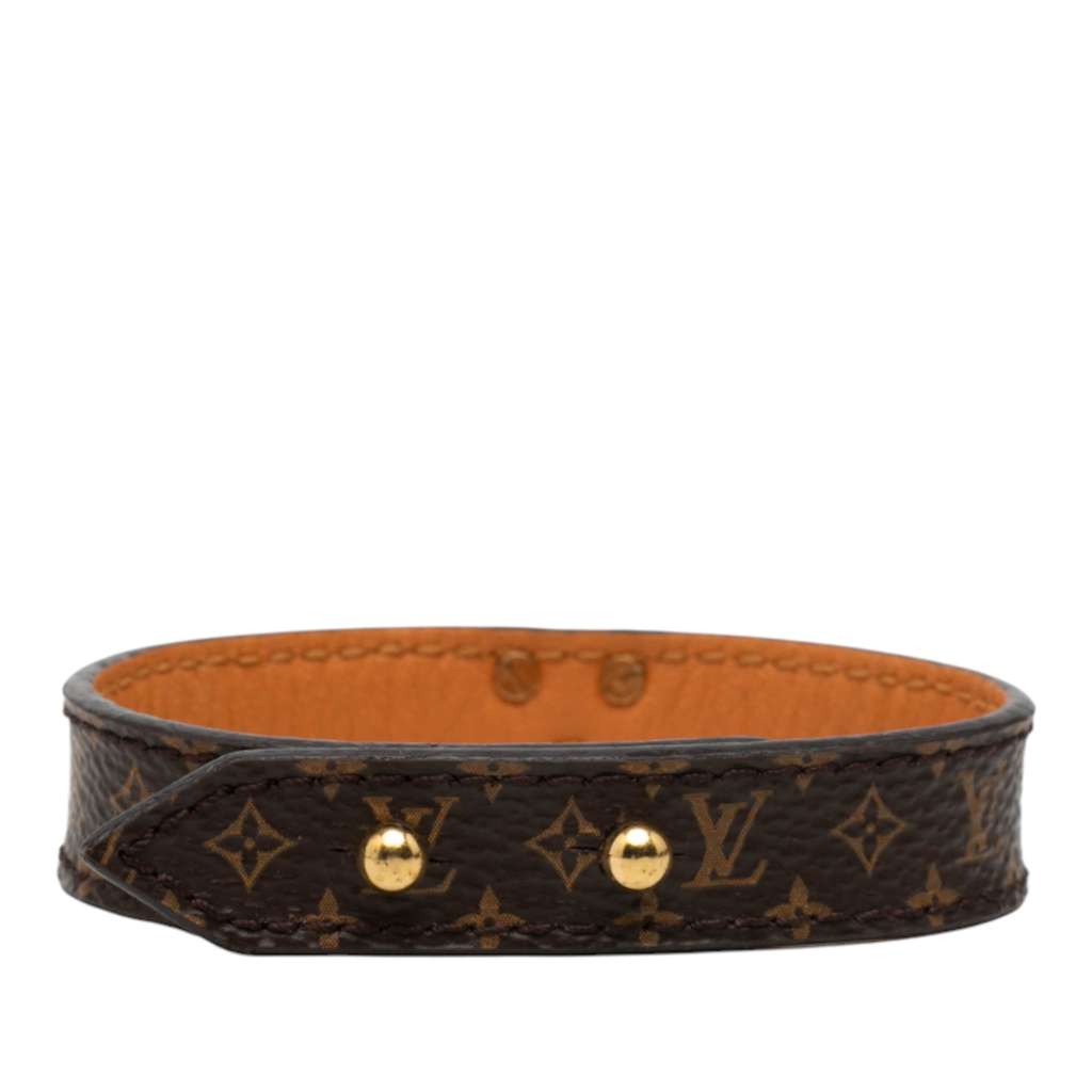 Louis Vuitton Monogram Essential V Bracelet 17 Brown Good condition - Inside View
