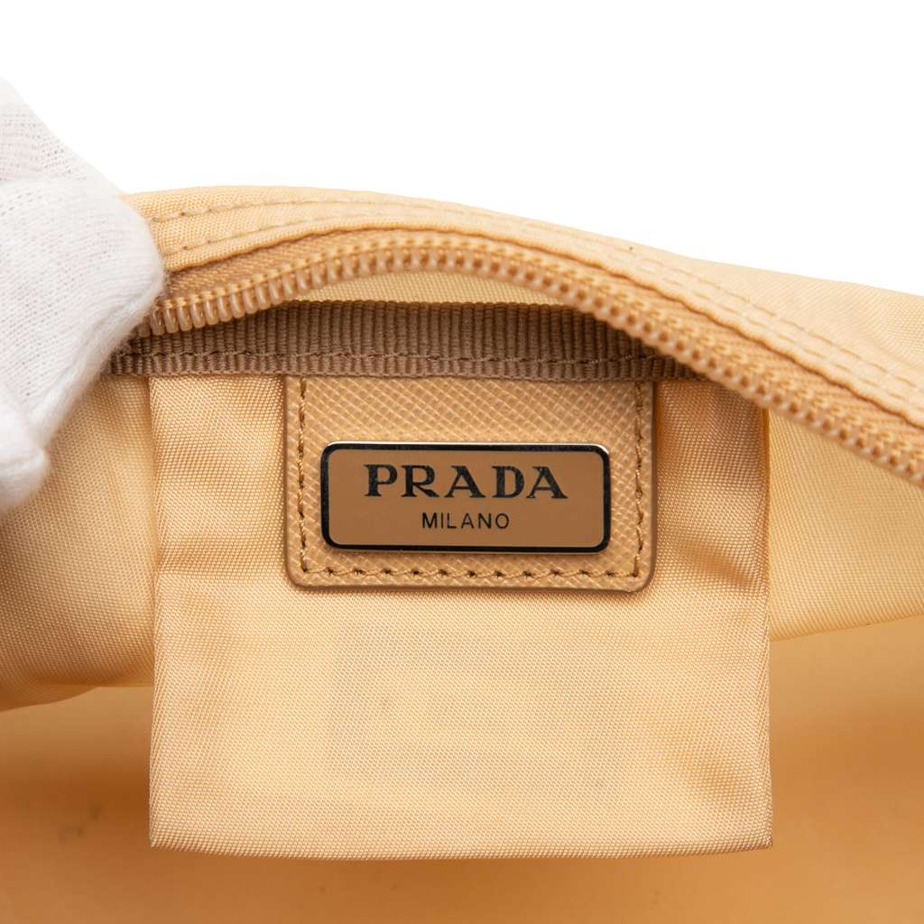 Prada Tessuto Cosmetic Pouch Beige Good condition - Box View