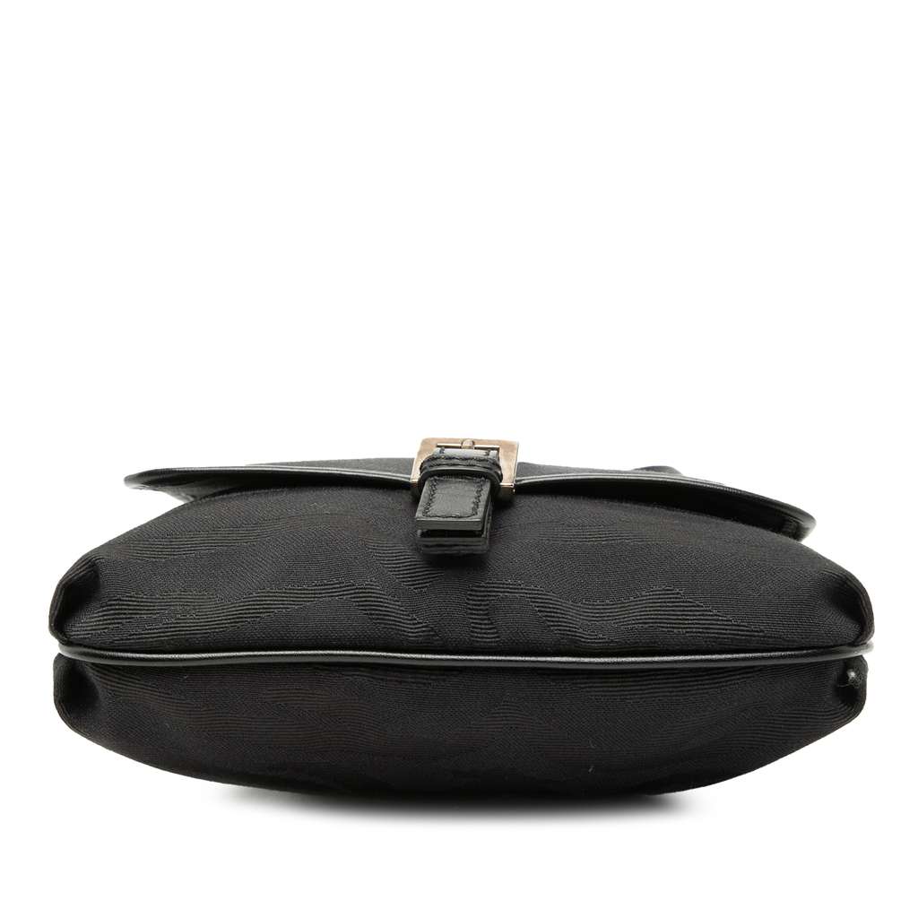 Fendi Zebra Printed Canvas Crossbody Black Canvas Good condition - Inside View