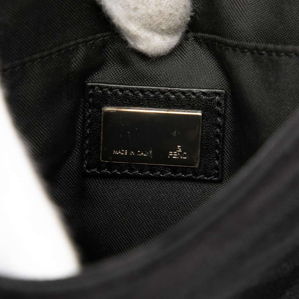 Fendi Zebra Printed Canvas Crossbody Black Canvas Good condition - Box View