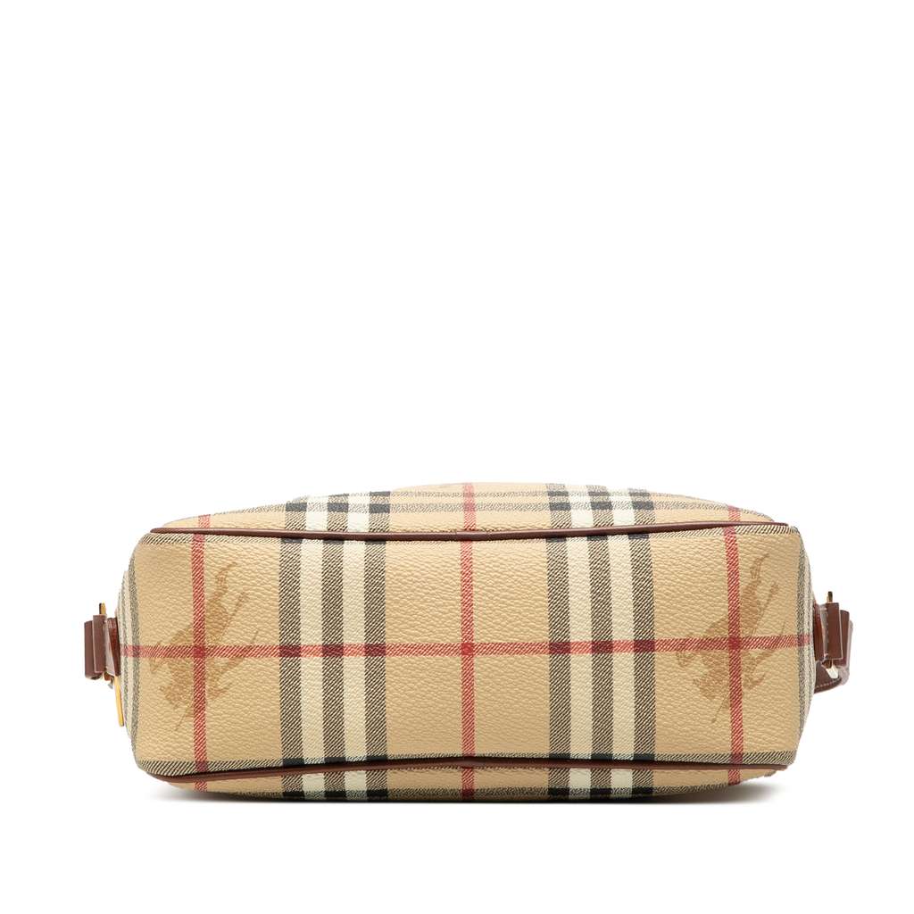 Burberry Haymarket Check Coated Canvas Crossbody Beige Fair condition - Inside View