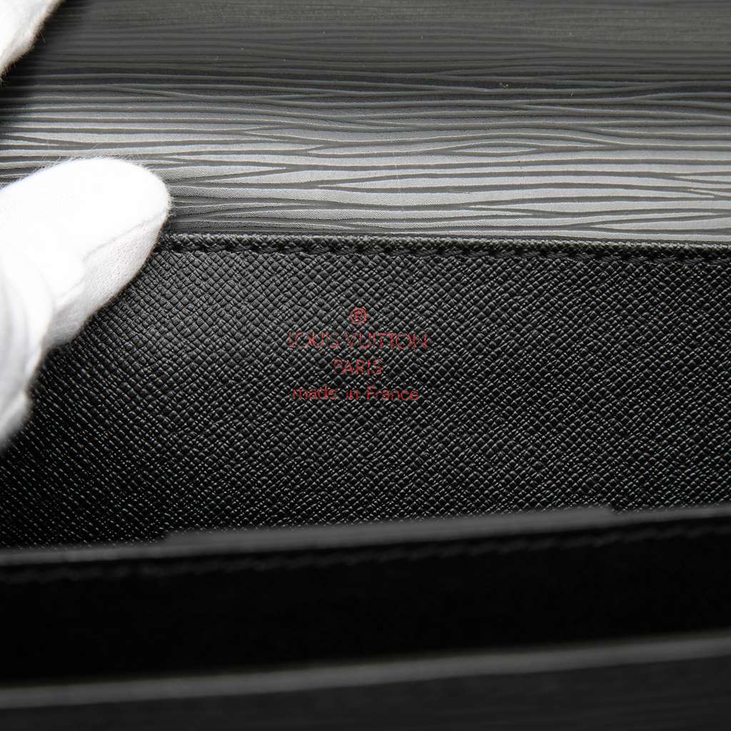 Louis Vuitton Epi Serviette Conseiller Black Leather Good condition - Box View