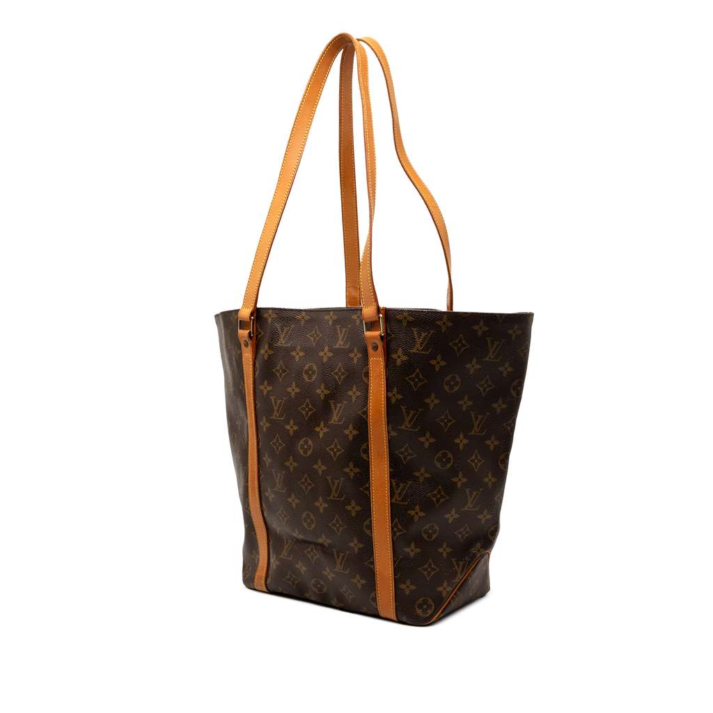 Louis Vuitton Monogram Sac Shopping Brown Good condition - Back View