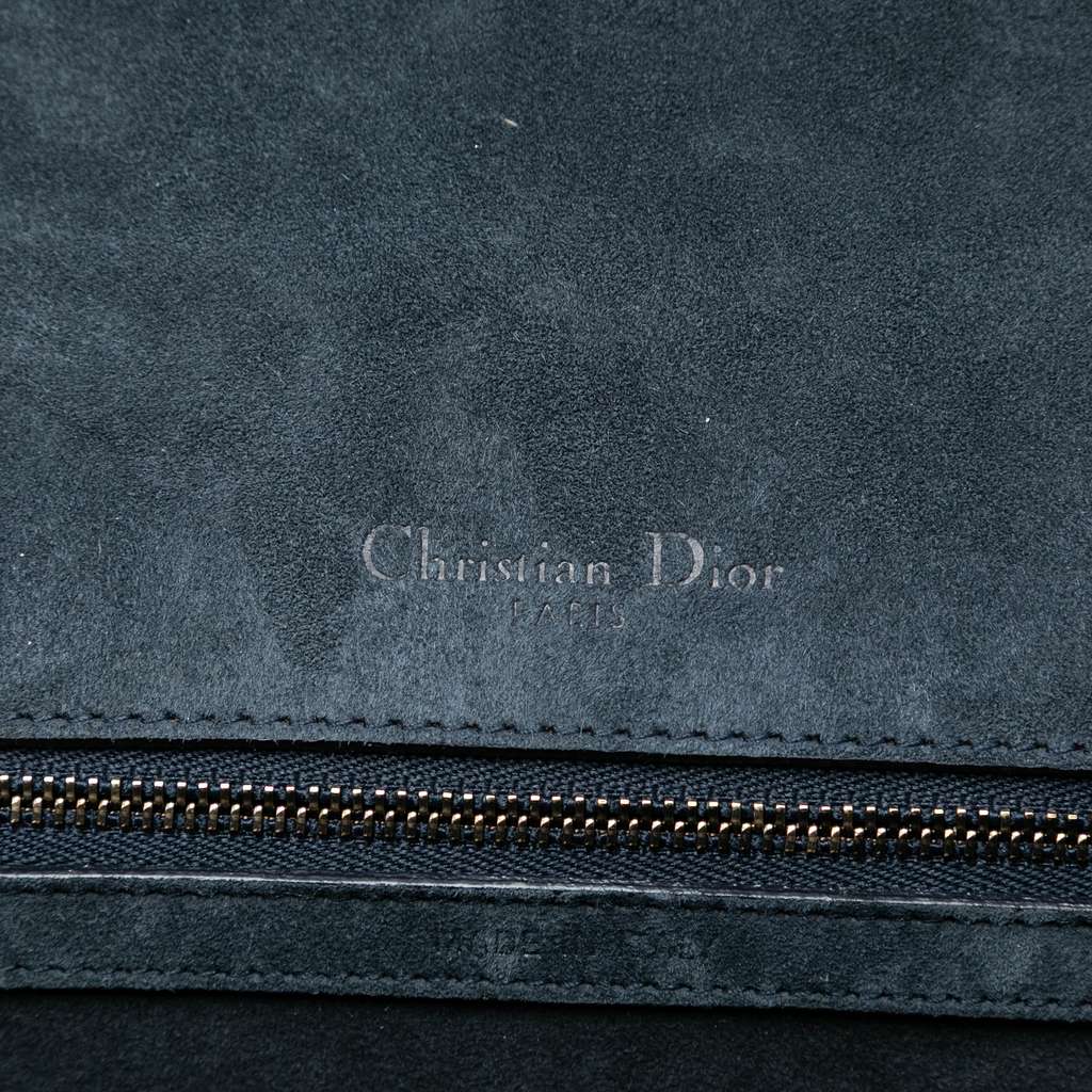 Dior Medium Studded Denim Diorama Flap Blue Denim Good condition - Box View