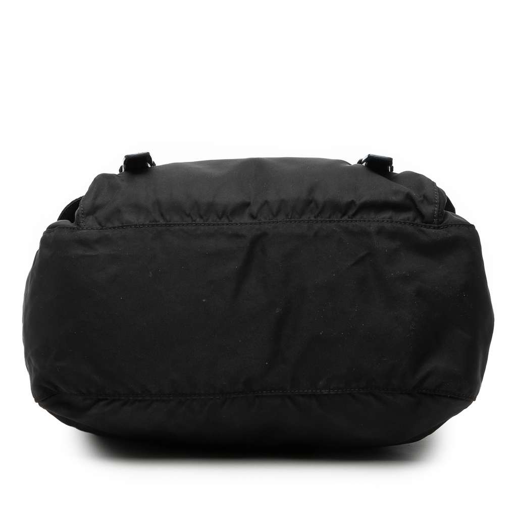 Prada Tessuto Zip Double Buckle Messenger Bag Black Good condition - Inside View