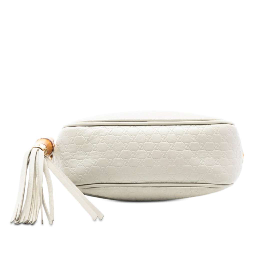 Gucci Microguccissima Sunshine Disco Camera Bag White Leather Good condition - Inside View