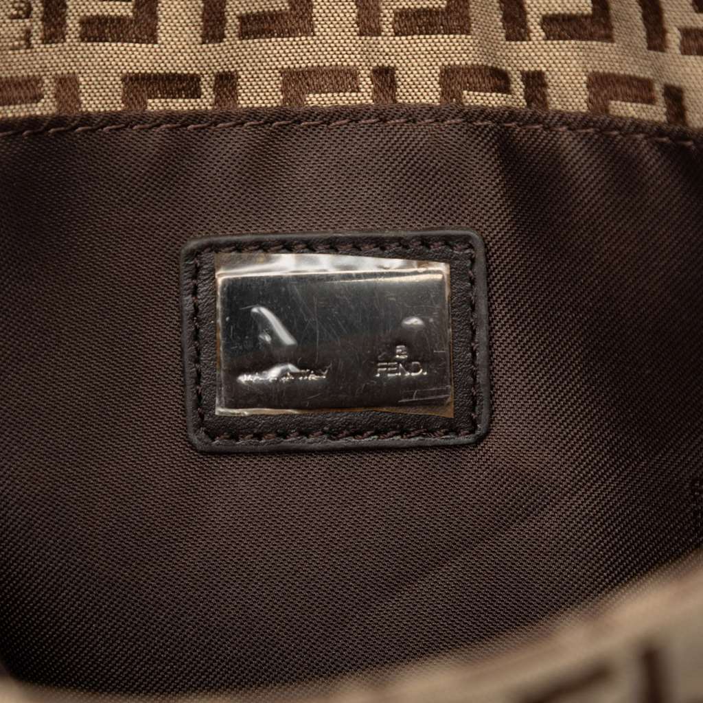 Fendi Zucchino Canvas Tote Brown Canvas Good condition - Box View