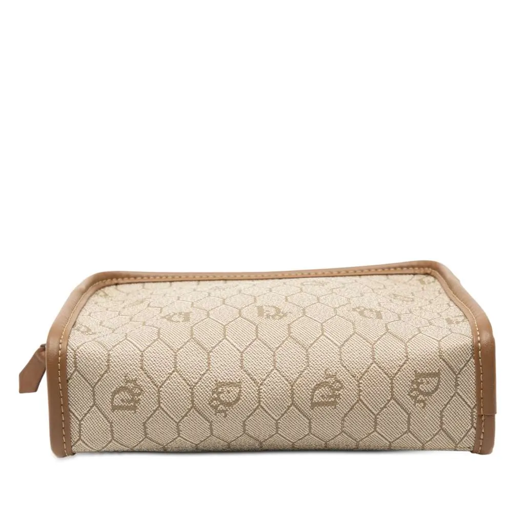 Dior Honeycomb Coated Canvas Pouch Beige Very good - Inside View