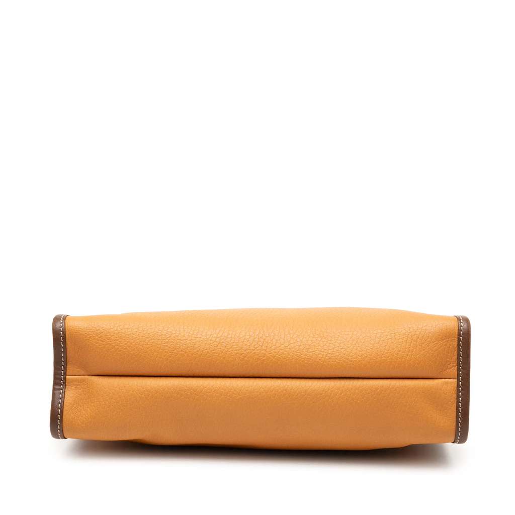 Loewe Leather Anagram Clutch Brown Leather Good condition - Inside View