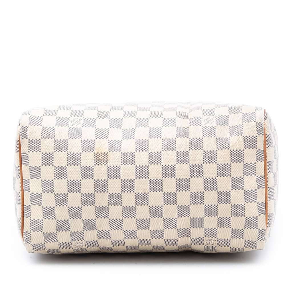 Louis Vuitton Damier Azur Speedy 30 White Good condition - Inside View