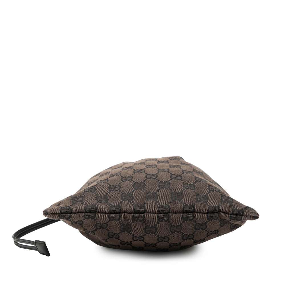 Gucci GG Canvas Drawstring Pouch Brown Canvas Good condition - Inside View
