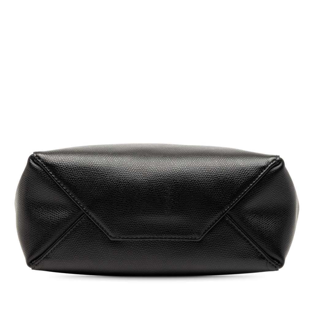 Celine Small Grained Calfskin Vertical Cabas Satchel Black Leather Good condition - Inside View