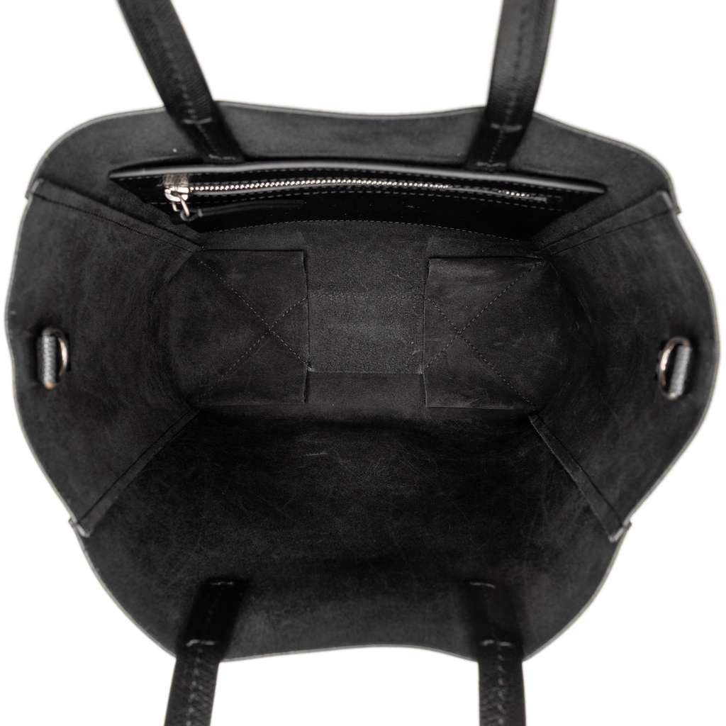 Celine Small Grained Calfskin Vertical Cabas Satchel Black Leather Good condition - Model View