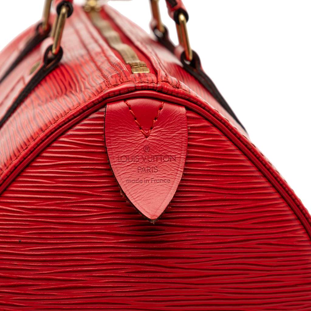 Louis Vuitton Epi Speedy 25 Red Leather Good condition - Box View