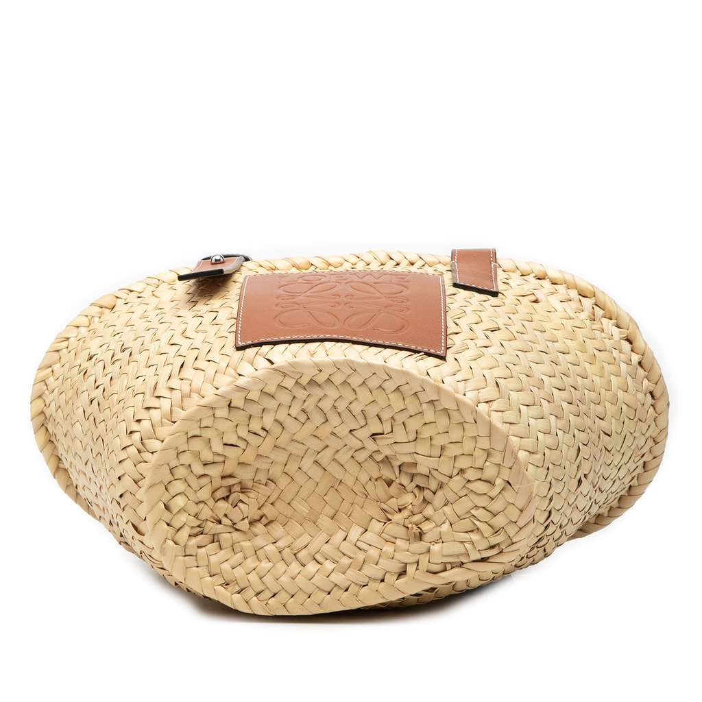 Loewe Small Raffia Anagram Basket Tote Beige Good condition - Inside View