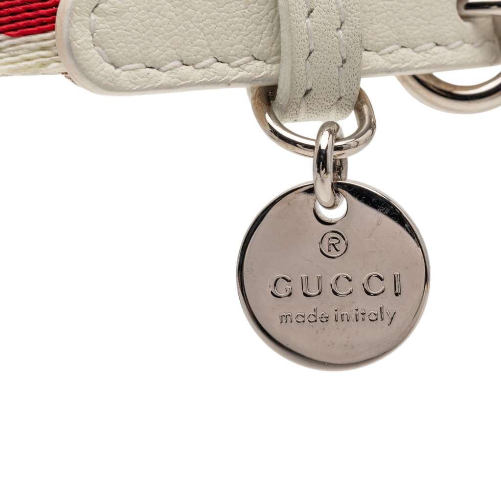Gucci Gucci Loves You Leather Bracelet White Leather Good condition - Box View
