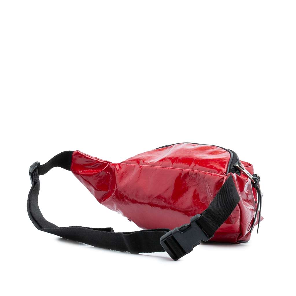 Givenchy Coated Canvas Light 3 Bum Bag Red Canvas Good condition - Back View