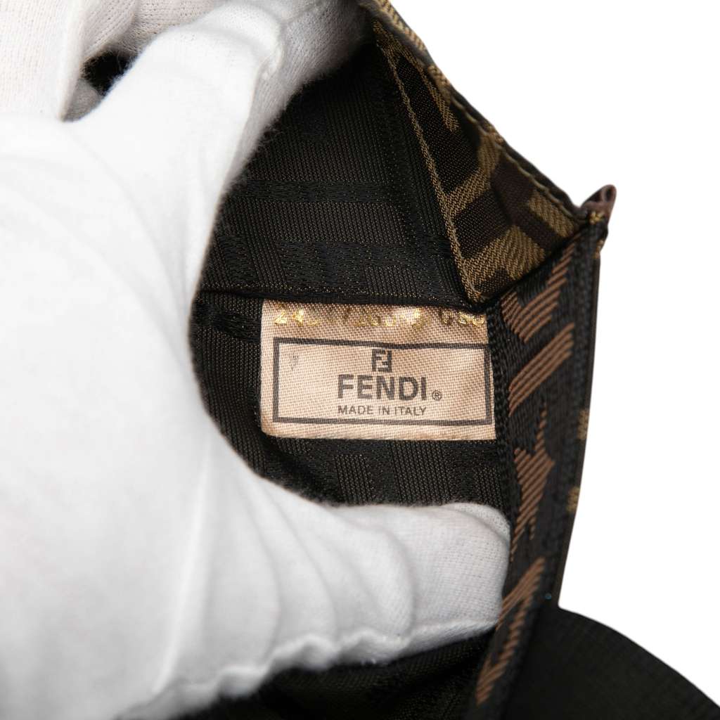 Fendi Zucca Canvas Shopping Tote Brown Canvas Fair condition - Box View