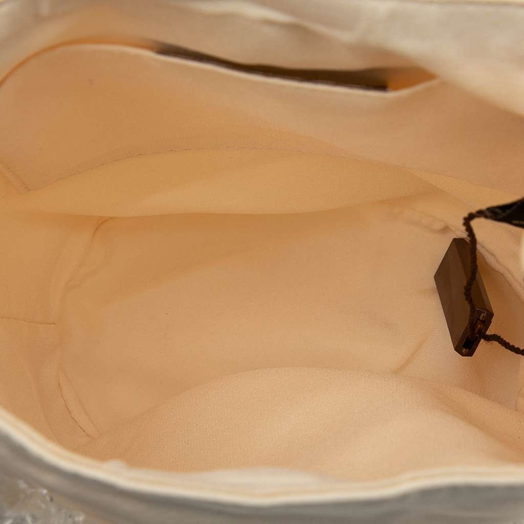 Bottega Veneta Canvas Crystal Handle Bag Brown Canvas Good condition - Model View