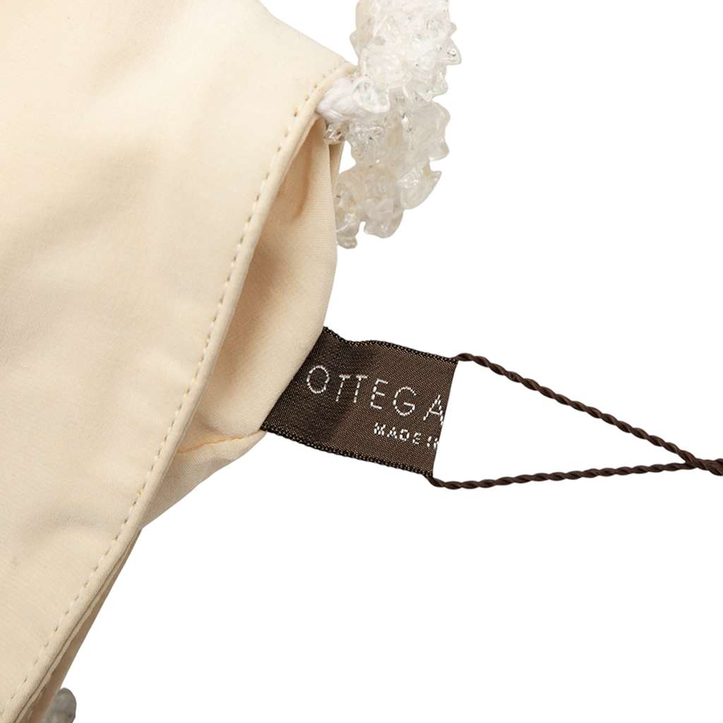 Bottega Veneta Canvas Crystal Handle Bag Brown Canvas Good condition - Box View