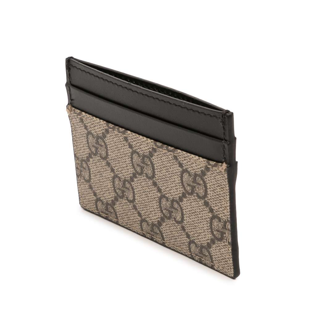 Gucci GG Supreme Card Holder Beige Good condition - Back View