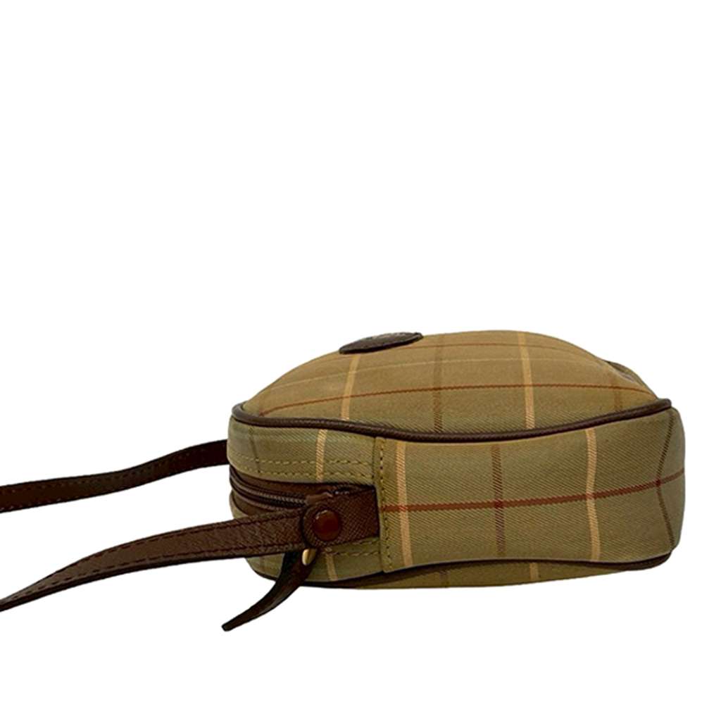 Burberry Vintage Check Canvas Crossbody Brown Canvas Good condition - Box View