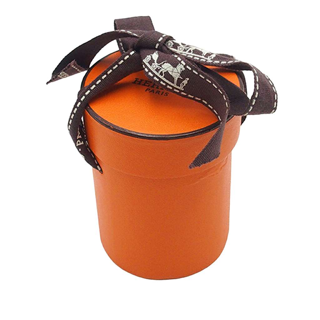 Hermès Camails Silk Twilly Scarf Yellow Silk Good condition - Box View